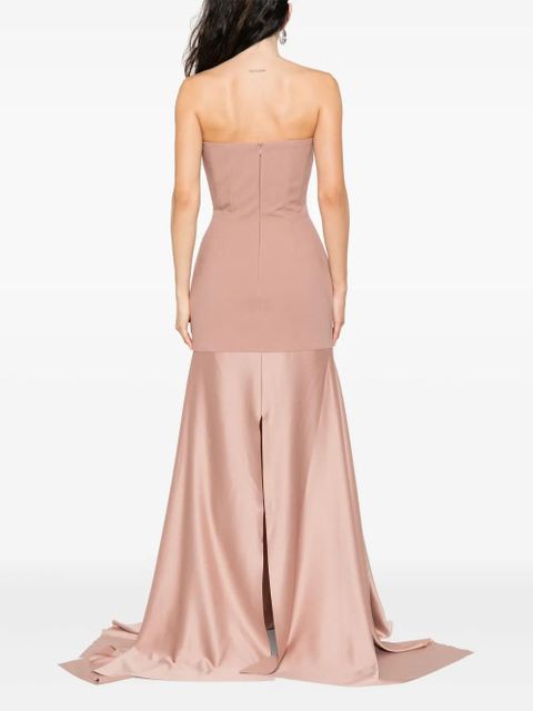 Solace London The Alessandra strapless gown - Pink