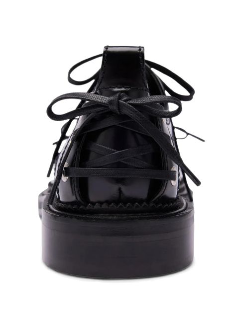 Simone Rocha cut-out brogues - Black