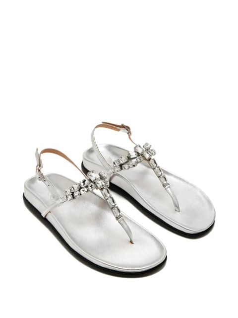 Ancient Greek Sandals Katerina crystal-embellished slingback sandals - Silver - zdjęcie produktu nr 2