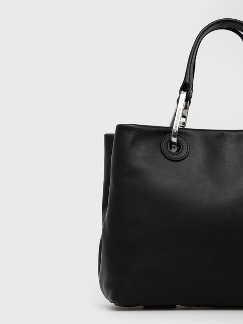 Emporio Armani torebka skórzana kolor czarny Y3D166 Y478E - zdjęcie produktu nr 2