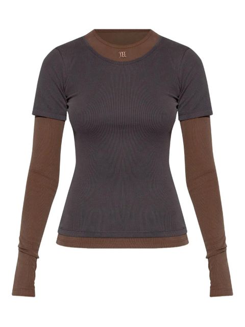 MISBHV layered long-sleeve top - Grey - zdjęcie produktu nr 1