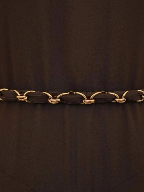 ZIMMERMANN Rebellion chain V-neck maxi dress - Brown