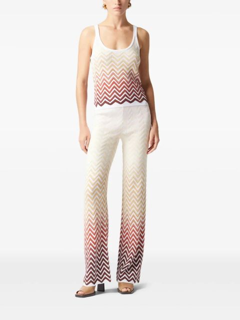 Missoni zigzag-woven vest - White