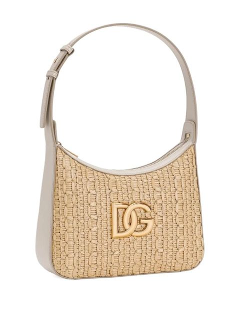 Dolce & Gabbana rafia crochet shoulder bag - Neutrals