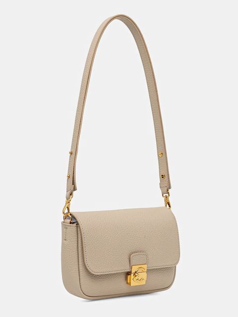 Coccinelle torebka skórzana kolor beżowy E5 U4K 52 01 01