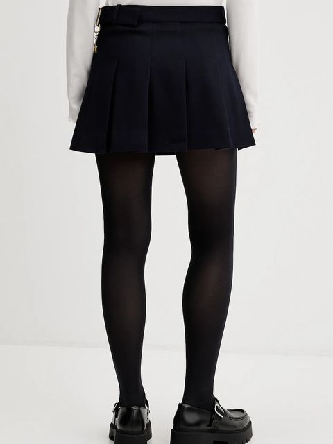 Tommy Jeans spódnica kolor granatowy mini rozkloszowana DW0DW22497