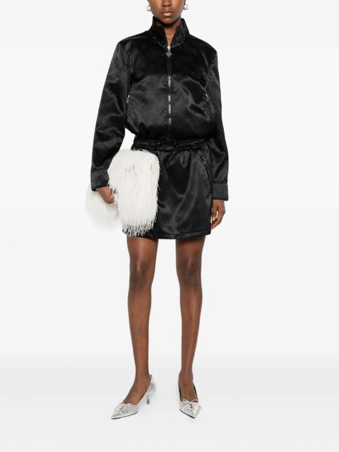 Casablanca logo-pattern bomber jacket - Black - zdjęcie produktu nr 2