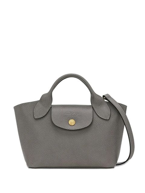 Longchamp Épure top-handle leather mini bag - Grey - zdjęcie produktu nr 1
