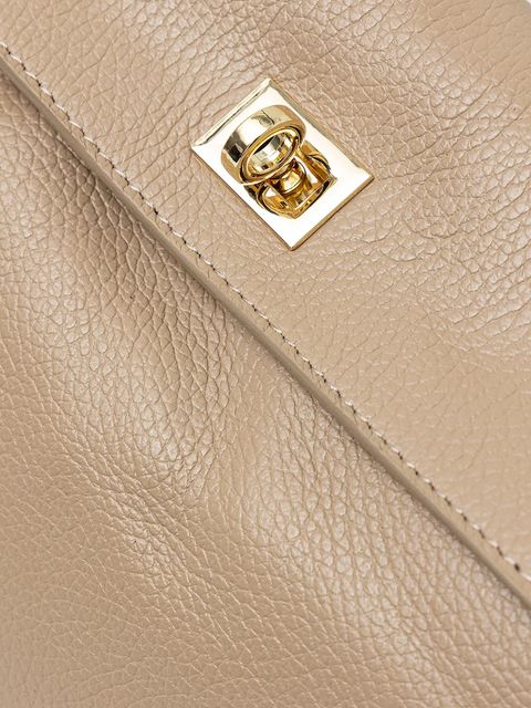 Answear.LAB torebka skórzana kolor beżowy