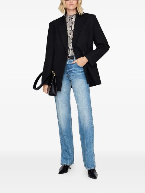 ANINE BING washed python tee T-shirt - Grey - zdjęcie produktu nr 2