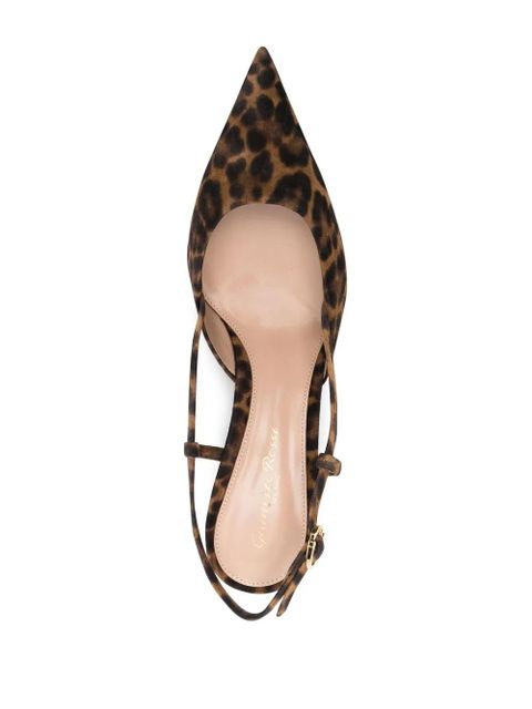 Gianvito Rossi 55mm Ascent slingback pumps - Brown
