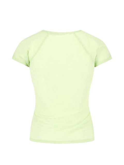 Paloma Wool embroidered-logo raglan-sleeve T-shirt - Green - zdjęcie produktu nr 2