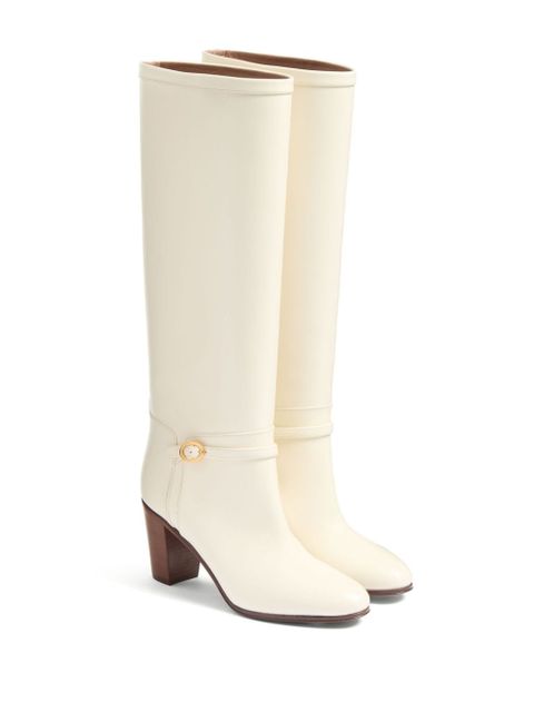 Valentino Garavani 75mm Pattie leather boots - Neutrals
