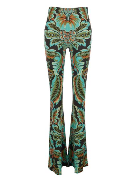 ETRO paisley-print flared trousers - Black - zdjęcie produktu nr 1