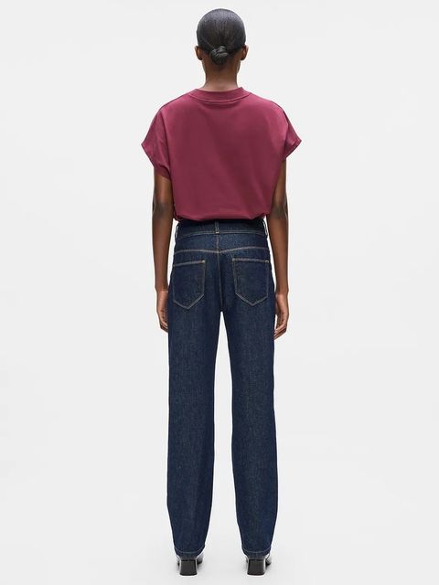 Karl Lagerfeld jeansy bawełniane damskie kolor granatowy A4W10093 - zdjęcie produktu nr 2