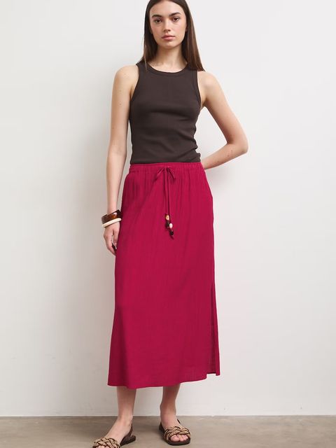 Medicine spódnica trapezowa z wiskozą - zdjęcie produktu nr 1