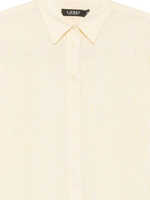 Lauren Ralph Lauren striped long-sleeve shirt - Yellow