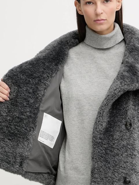 Marc O'Polo płaszcz kolor szary 510607870241