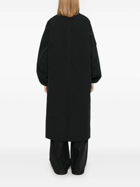 GANNI seersucker parka - Black