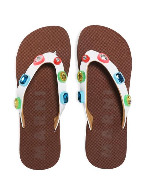 Marni crystal-embellished sandals - White - zdjęcie produktu nr 2