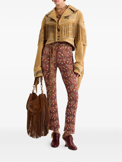 ETRO studded fringed leather jacket - Neutrals - zdjęcie produktu nr 2