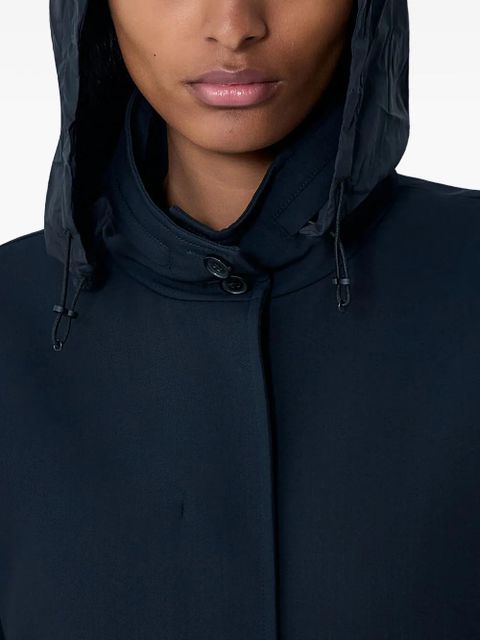 The Row Tanera high-collar coat - Blue