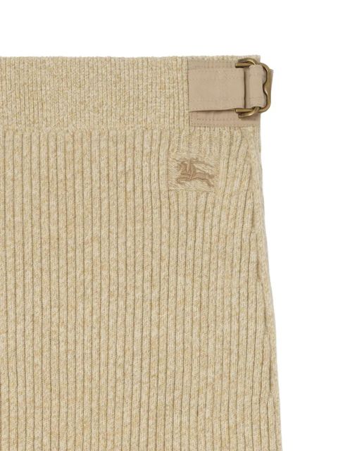 Burberry ribbed buckle-strap mini skirt - Neutrals - zdjęcie produktu nr 2