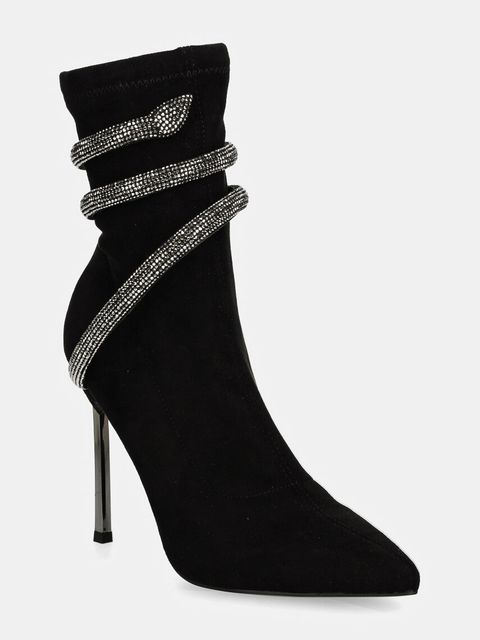 GOE botki damskie kolor czarny na szpilce lekko ocieplone OO2N4219 BLACK - zdjęcie produktu nr 1