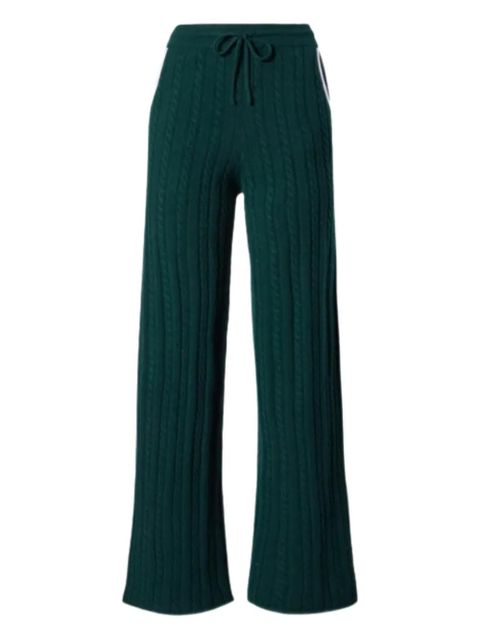 MC2 Saint Barth Dinard cable-knit trousers - Green - zdjęcie produktu nr 1