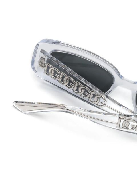 Dolce & Gabbana Eyewear DNA rectangle-frame sunglasses - White