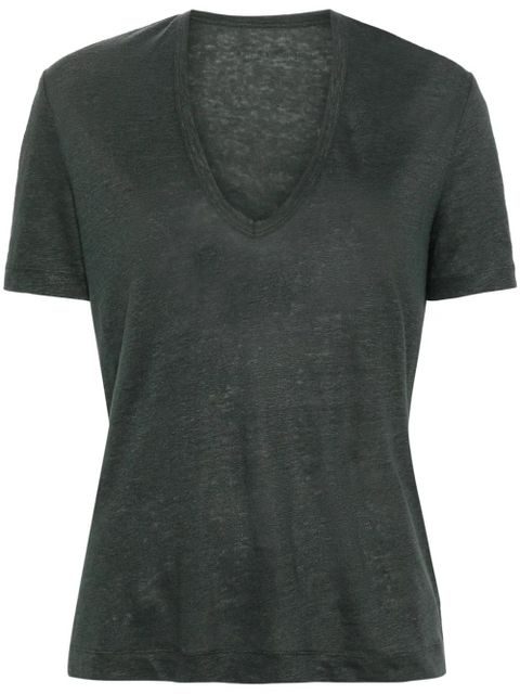 Zadig&Voltaire Wassa linen T-shirt - Green - zdjęcie produktu nr 1