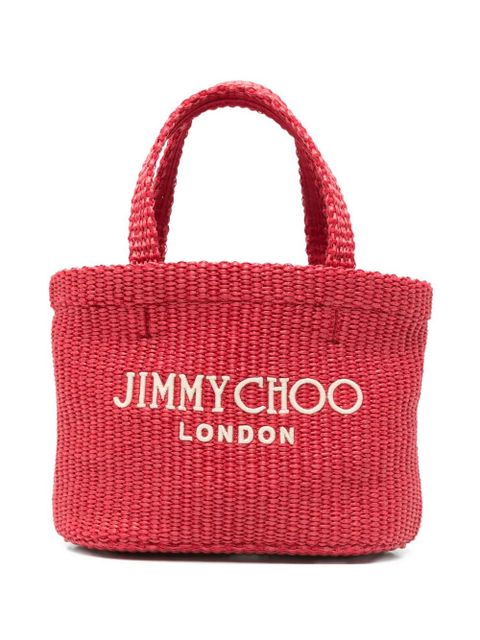 Jimmy Choo mini logo beach bag - Red - zdjęcie produktu nr 1