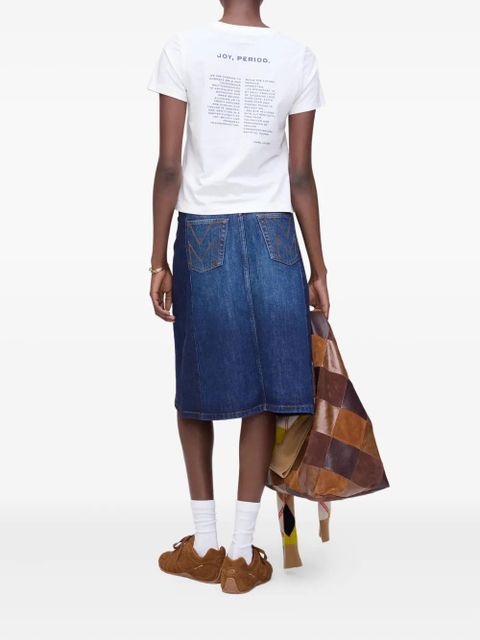 Marc Jacobs Joy velvet-logo T-shirt - White