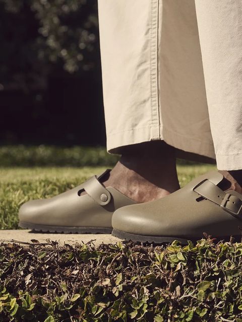 Birkenstock klapki skórzane Boston