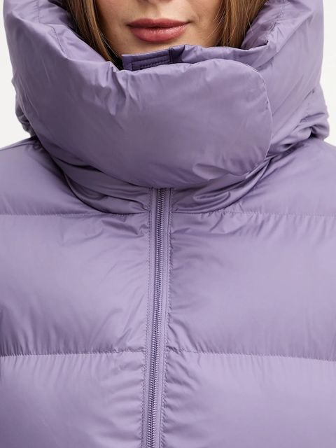 Pinko kurtka kolor fioletowy zimowa oversize 101602 A2P6