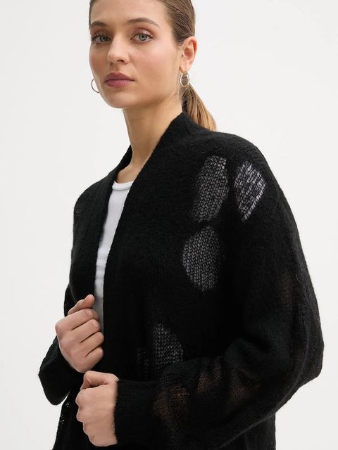 United Colors of Benetton sweter z dodatkiem wełny damski kolor czarny 18L4EN00J