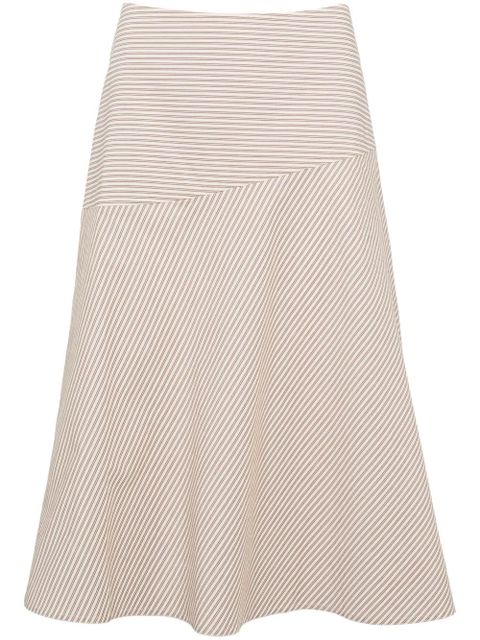 Yves Salomon cotton A-line skirt - Brown - zdjęcie produktu nr 1