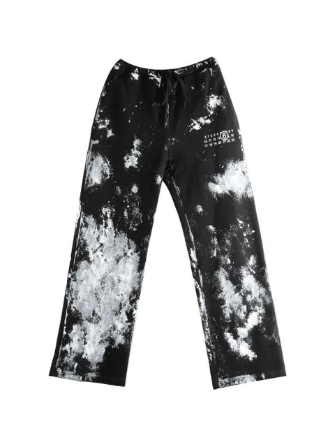 MM6 Maison Margiela tie-dye track pants - Black - zdjęcie produktu nr 1