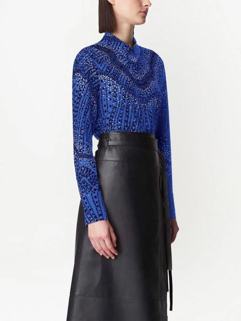 Altuzarra Chika printed silk shirt - Blue