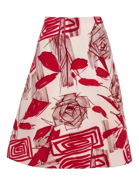 Marni Pre-Owned floral-print skirt - Pink - zdjęcie produktu nr 1