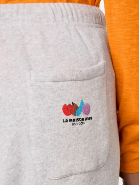 American Vintage Atubay fruit-print track pants - Grey