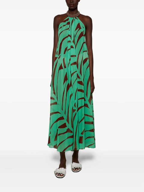 Johanna Ortiz abstract-print midi dress - Green - zdjęcie produktu nr 2