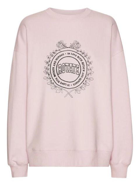 ROTATE BIRGER CHRISTENSEN logo embroidery sweatshirt - Pink - zdjęcie produktu nr 1