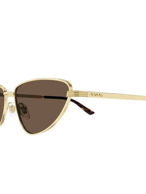 Gucci Eyewear cat-eye sunglasses - Gold - zdjęcie produktu nr 2