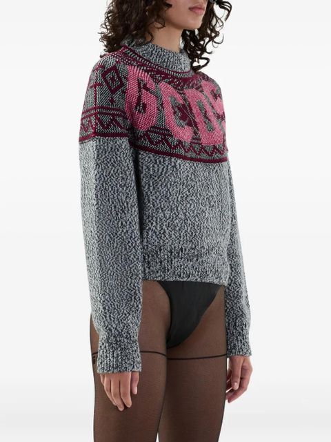GCDS logo-embellishment sweater - Grey - zdjęcie produktu nr 2