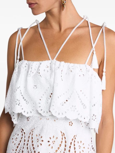 ETRO broderie-anglaise dress - White