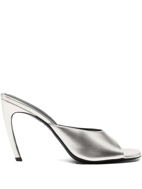 The Attico 100mm Betta sandals - Silver - zdjęcie produktu nr 1