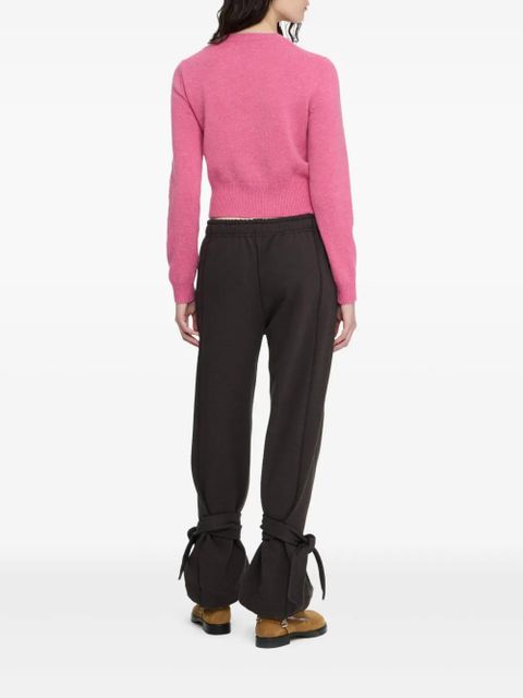 JW Anderson tie-fastening cuffed trousers - Brown - zdjęcie produktu nr 2