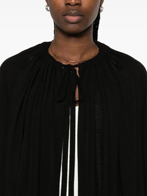 TOTEME drawstring-fastening cape - Black