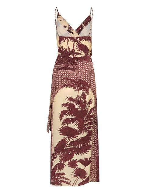 Johanna Ortiz Nouvel Arôme ruffled midi dress - Neutrals